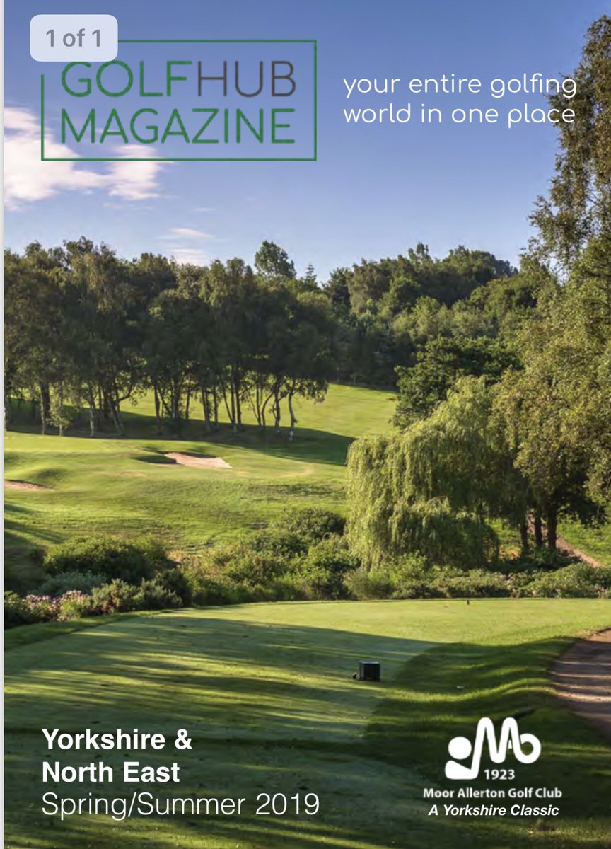 Golfhub1's tweet photo. Sneak peak at the front cover of the new magazine out next week 😍😍@MoorAllertonGC @MAGCagronomy @jetpearson07 #lovegolf https://t.co/57LGprITye