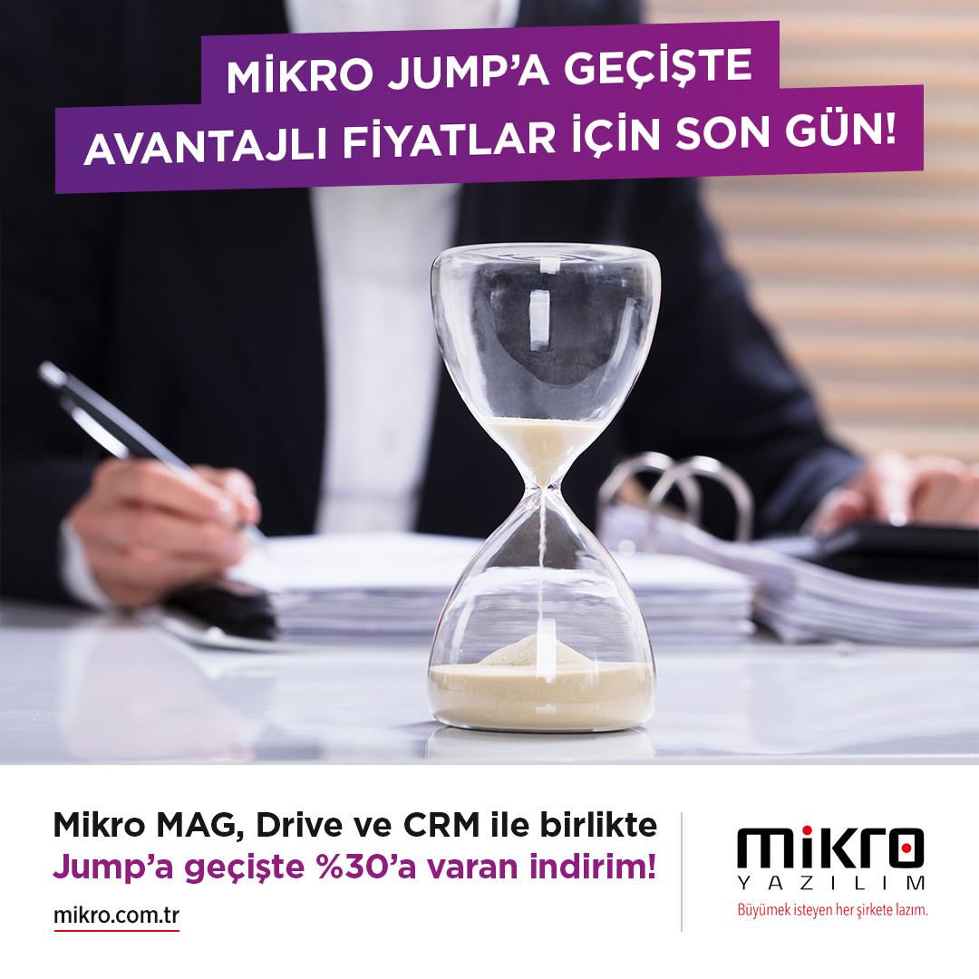 mikroyazilimas's tweet photo. Mikro Jump'a geçişte avantajlı fiyatlardan yararlanmanız için bugün SON GÜN! Mikro Drive, MAG ve Veribis CRM ile birlikte %30 varan indirimli fiyatları kaçırmamak için hemen tıklayın: https://t.co/THWkejGPtk #MikroYazılım #Yazılım #MikroDrive #MikroJump #MAG #VeribisCRM https://t.co/TRNkHnjKV8