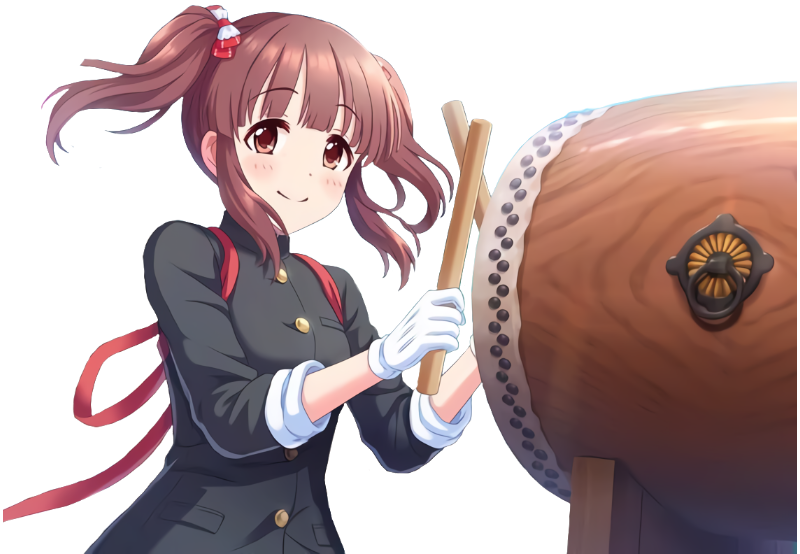 Kai Pa Twitter 青空ｴｰﾙ 赤城みりあ の背景に居る緒方智絵里を透過しました バチ有無差分