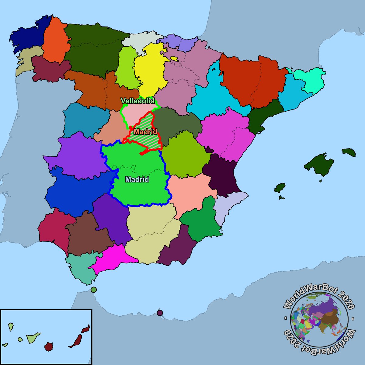 guerracivilbot's tweet photo. Primera semana de junio, año 2020, Valladolid ha conquistado la provincia de Madrid.
#Valladolid #Madrid https://t.co/Sr6tldOgNy