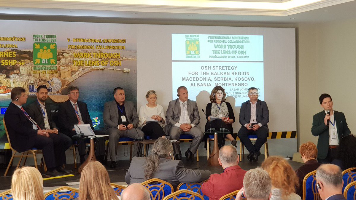 balcanosh's tweet photo. Panel discussion: Regional Strategies #BAlcanOSH 
#5thBAlcaOSHconference https://t.co/oP5uock5HK