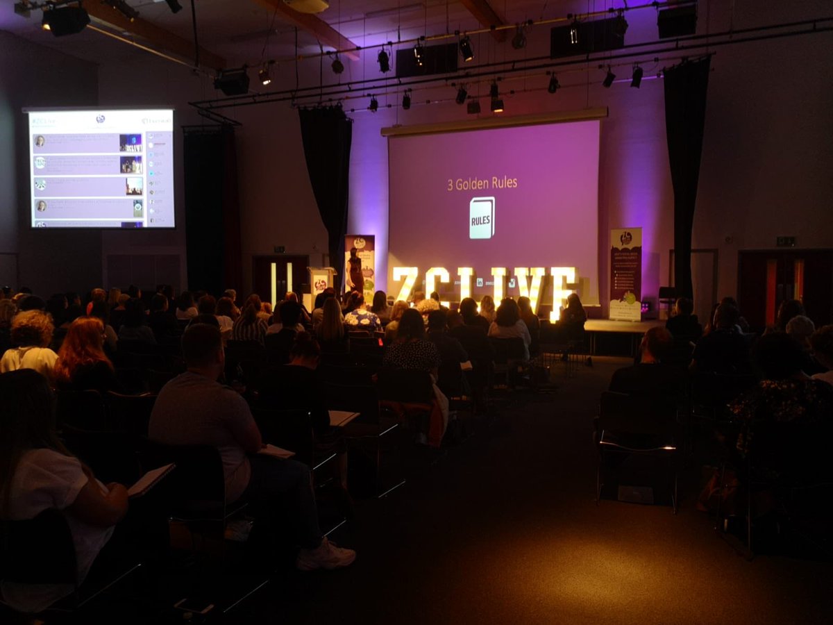 ZCSocialMedia's tweet photo. The 3 golden rules of @facebook advertising with @zoe_cairns: Post organically, test your audience, measure frequency, relevance score and call to action #zclive #zcsocialmedia https://t.co/9I1WqcWC3K