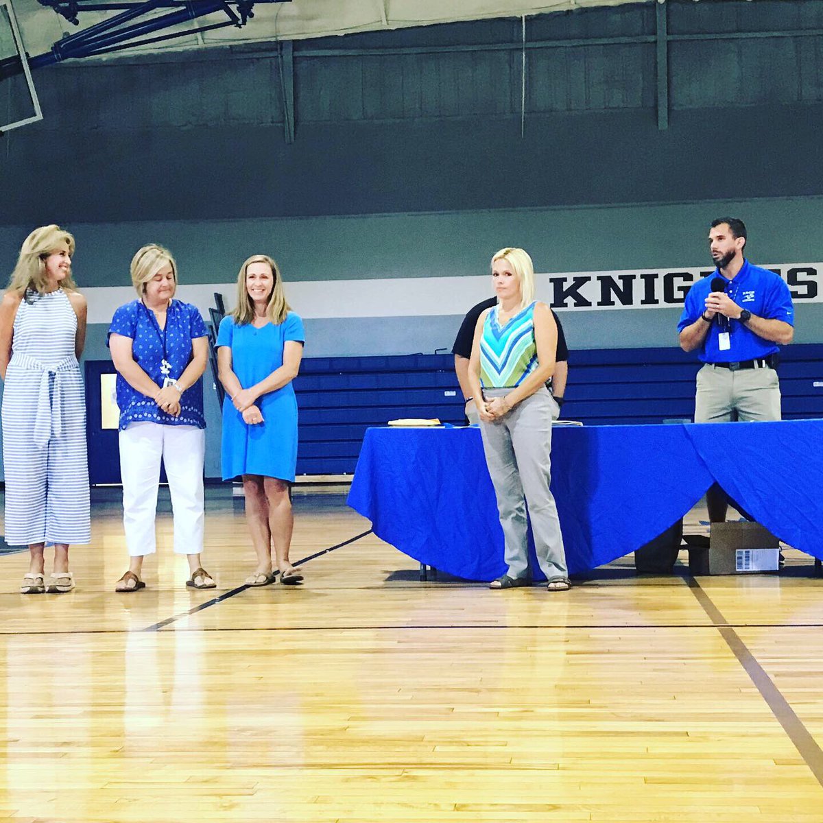 Rocky Athletics Parents of the Year: Marsha Weaver, Sheila Rodriguez, Jeanne Mistretta, Andrea Stokes, Richard Murray, Alicia Roberson, and Emily Hooks. Thank you parents for all you do to make athletics work for our students and coaches.