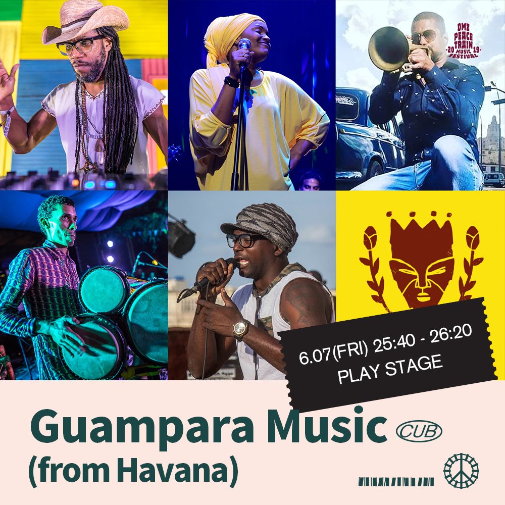 GuamparaMusic's tweet image. @guamparamusic del 5 al 9 de junio en el @dmzpeacetrain.com Contentos de compartir escenario  Una alineación de primer orden.  #daleunchancealapaz #GIVEPEACEACHANCE