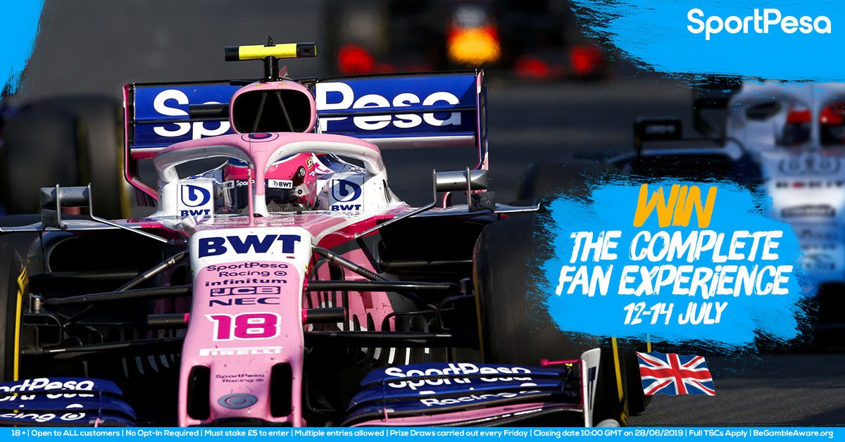 SportPesa_UK's tweet photo. It's that time again, we've drawn this week's winners of our SportPesa Racing Point F1 Team fan competition!

We've already given out over 100 tickets, check your emails now and see if you've won.

There are 4 more draws to go so head over to https://t.co/fxTyf67mdY and play now! https://t.co/ASVJk1qHuR