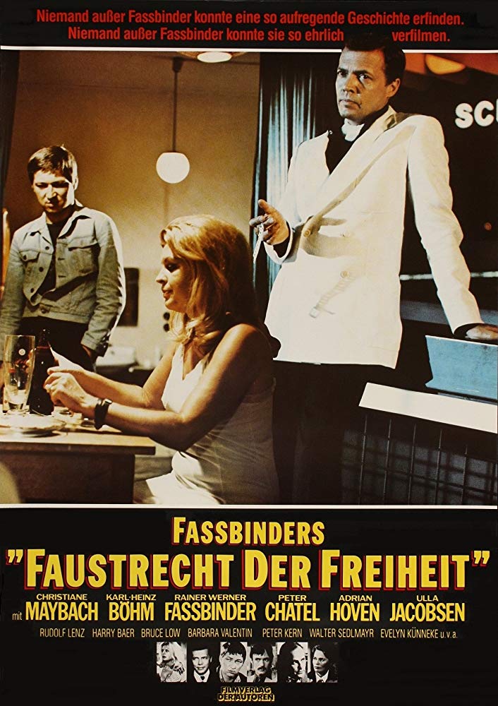 aresluoga's tweet photo. Born on this day in 1945, controversial German director, editor, cinematographer actor, writer, and producer #RainerWernerFassbinder
#FaustrechtDerFreiheit / #FoxAndHisFriends (1975)
#DieEheDerMariaBraun / #TheMarriageOfMariaBraun (1978)
#Querelle (1982) https://t.co/ckHz710UiK