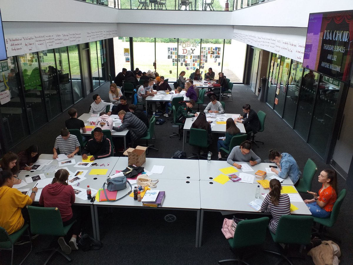 So Friday afternoon in the holidays might not be the best slot for revision, but our English wing is buzzing with students carouselling around different writing and vocab activities.