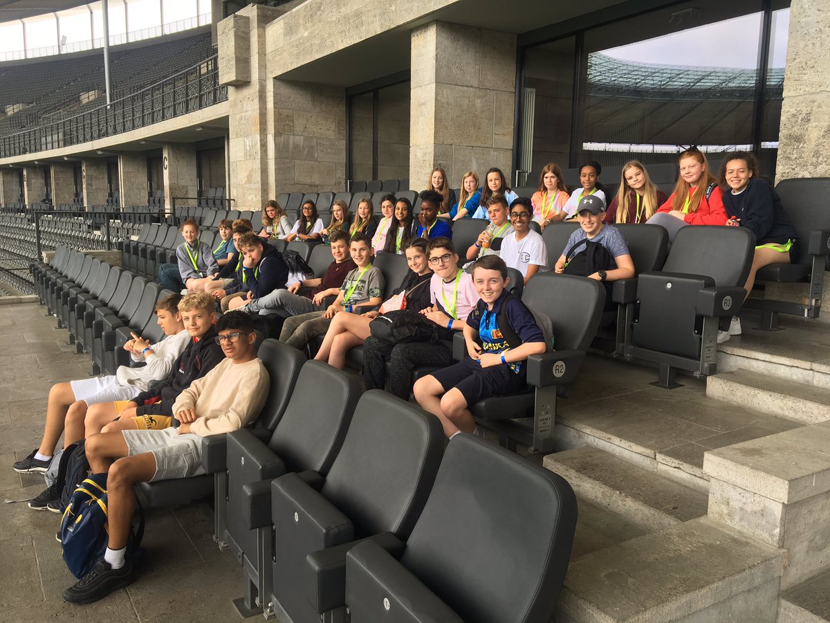 solschMFL's tweet photo. @solsch1560 final day and a great visit to the Berlin Olympic Stadium 🏟. Wonderful tour of such an iconic stadium from 1936 Olympics to 2006 World Cup 🏆 to 2009 World Athletic Championships 🥇 and everything in between ! https://t.co/Or9IpQx8JE