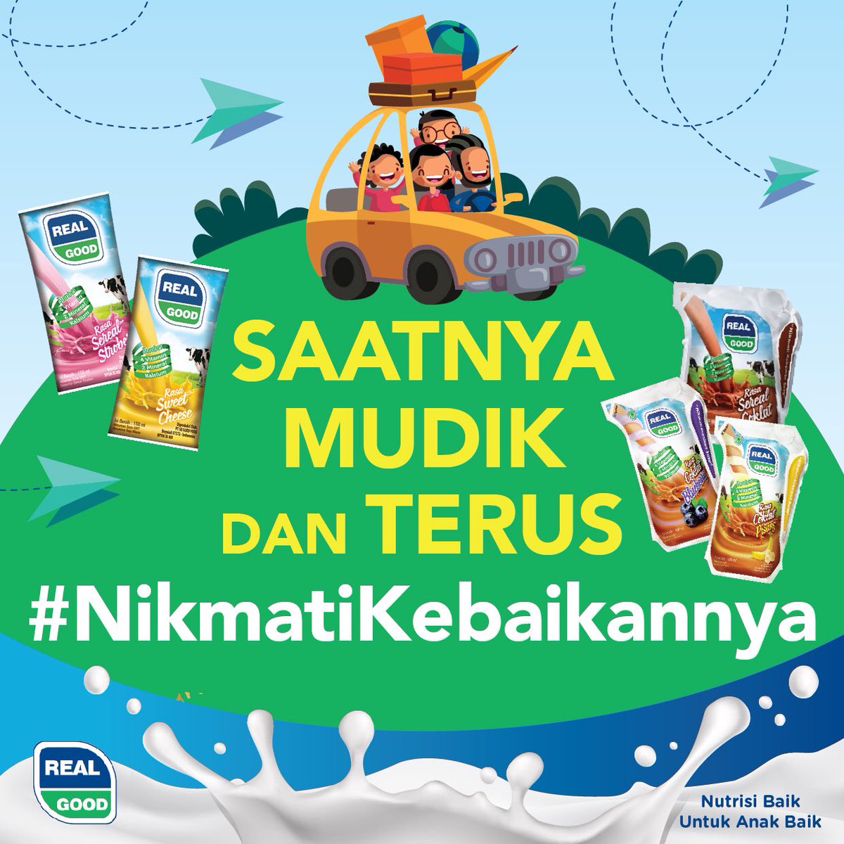 realgood_id's tweet photo. Semakin dekat Lebaran, Ibu Baik dan Anak Baik mungkin juga sudah ada yang bersiap-siap mudik ke kampung halaman, nih. Buat Ibu Baik dan Anak Baik yang mudik, hati-hati di jalan, agar kita semua bisa selamat sampai di kampung halaman dan berkumpul bersama sanak saudara https://t.co/BNWyHfW4t5