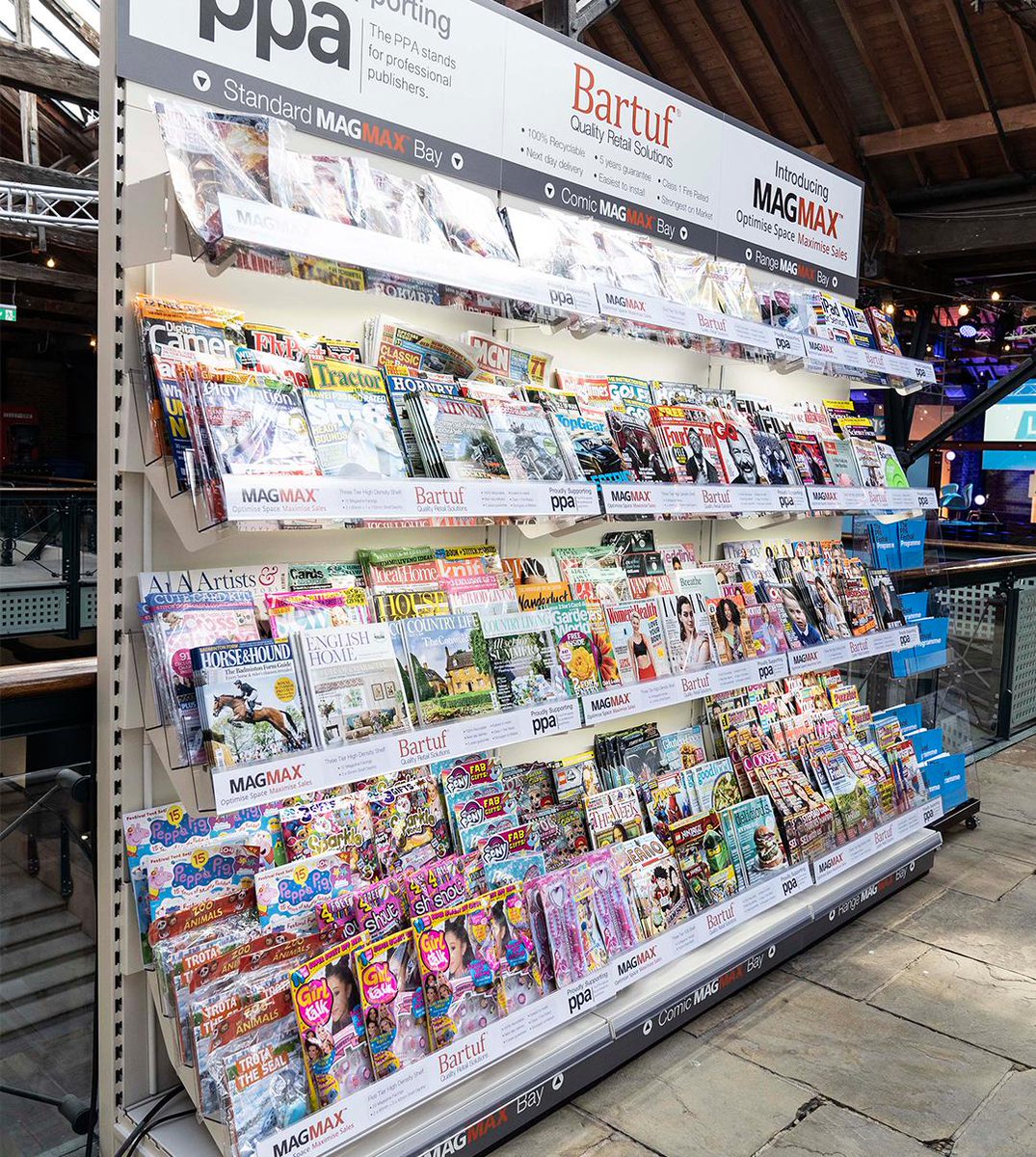 bartuf's tweet photo. Are you looking for the best way to display #magazines ? MagMax provides a various range of profiles to suit your product mix and #retail space 👍. #TrustBartuf #Display #RetailDesign #ppafestival
Learn more ➡️ https://t.co/508LlinGOE
Photo Credit: @PPA_Live https://t.co/5kyZwZbJyC