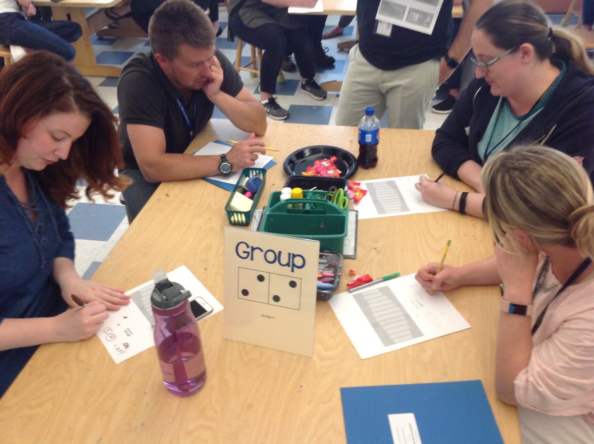 RawdingMolly's tweet photo. @cwai09 and I are so grateful for the opportunity to work with so many different groups of educators! A fabulous session to wrap up our year! #SlowRevealMath #NoticeWonder #VisiblyRandomGroups https://t.co/Asrv0PocBV