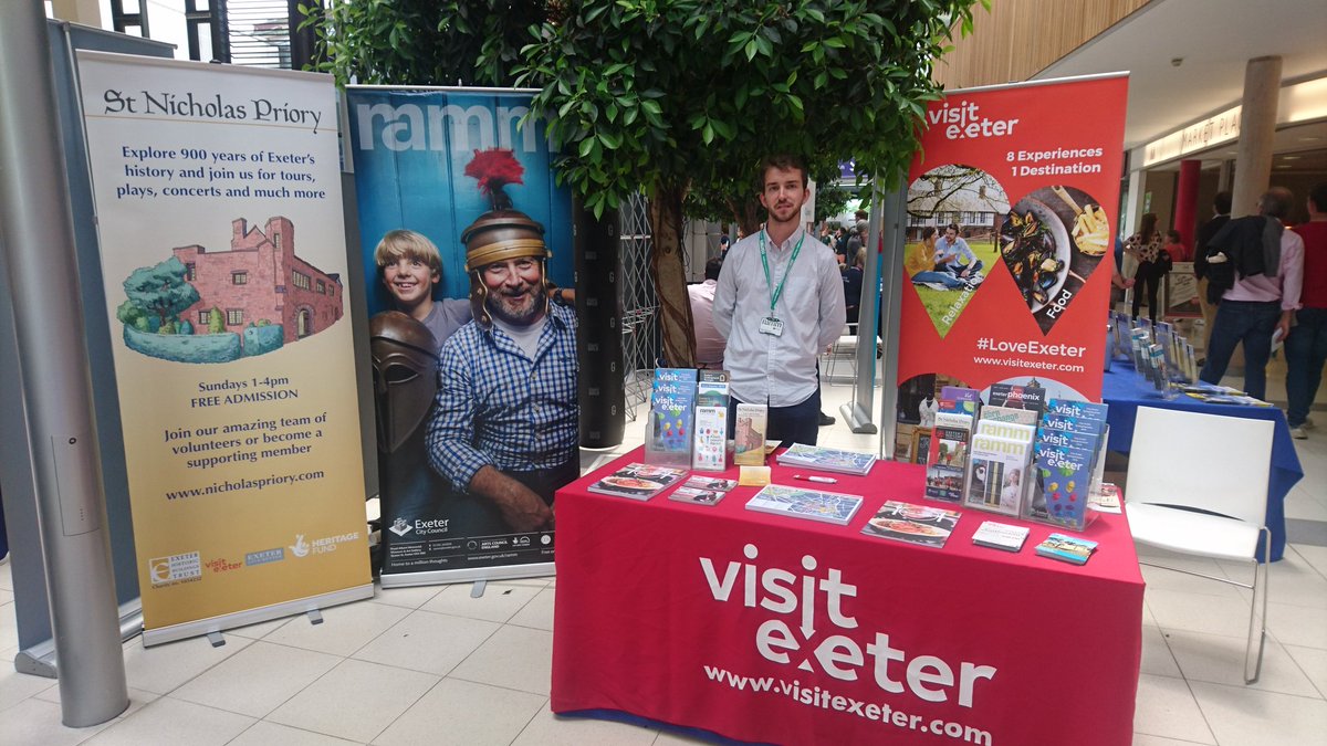nixpriory's tweet photo. We are at Exeter University Open Days @UniofExeter #Exeteropen with @RAMMuseum's Olly Walrond, audience development assistant @ExeterHBT @visitExeter #inexeter https://t.co/O5DJmWp1Q5 https://t.co/ldr0z7W0iu