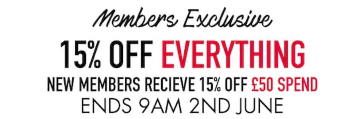 dundee37tps's tweet photo. 🥰It’s finally payday and we got a #treat for you🥰
Existing reward card members get 15% off everything &amp; new members get 15% off £50 spend🤩Grab yourself a saving for #FathersDay @Wellgateshop #Dundee Hurry, offer ends 2nd June 9am

*offer excludes deal of the week* https://t.co/jtvNfv0lQ4