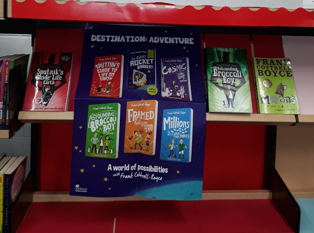 WFlibraries's tweet photo. Frank Cottrell-Boyce books available at #HemsworthLibrary #DestinationAdventure #RunawayRobot @McmillanKidsUk @readingagency https://t.co/Nk9JKHbljz