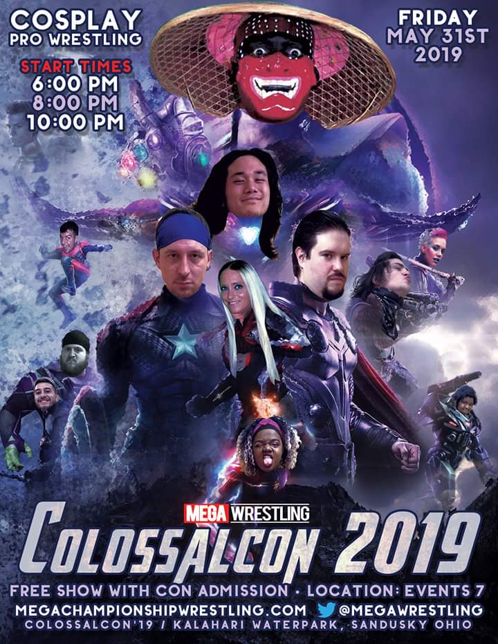 ImRobKilljoy's tweet photo. This weekend!
Fri: @MegaWrestling #ColossalCon in Sandusky, OH
Sat: @wvcwtv #NightOfChampions in Bluefield, WV
Sun: #MidlandsChampionshipWrestling at #Polliwogs in Columbia, SC
#Workhorsemen #AllTheGrilledCheeses #OverByOsmosis #CardioParty #DucksFlyTogether #DoTheDrivesAndDives https://t.co/3xZGQsGx33