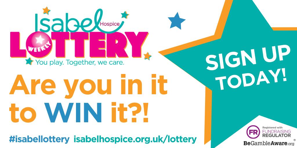 IsabelLottery's tweet photo. Good luck to everyone taking part in our weekly draw on this #FeelGoodFriday 
If you would like to support @IsabelHospice in a fun way and at the same time be in with a chance of winning £1,000 or one of our other 37 cash prizes weekly, why not sign up today. Be #inittogether https://t.co/w1SCXchGp1