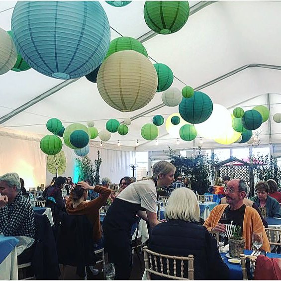 bigeventcater's tweet photo. Another busy day in The Grove @hayfestival https://t.co/KI17A7h9Wg