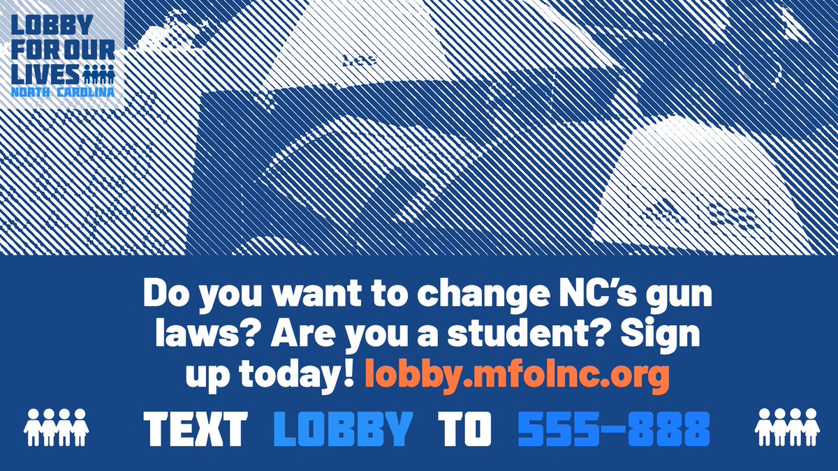 MFOLWilmington's tweet photo. Join us in pushing for common sense gun laws! Go to https://t.co/m8si74iZmY or text LOBBY to 555-888 to learn more. #lobbyforourlivesnc https://t.co/R4gKQ61aXE