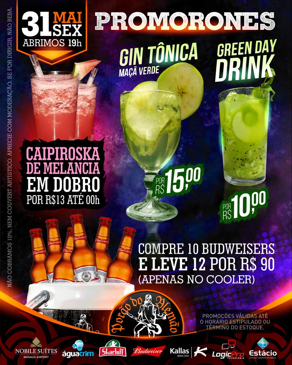 poraodoalemao's tweet photo. HOJE TEM #CHOPP SEM IMPOSTO até 00h e #LOSHERMANOS pra gente #sextar com tudo! Espia as atrações e promos: https://t.co/E2plSY0ywO
#semimposto #choppsemimposto #sextadeporao #sextafeira #sextou #sextasualinda #porao #porones #poraodoalemao #manaus #love #amor #rock #rocknroll https://t.co/ilTjjtemdu