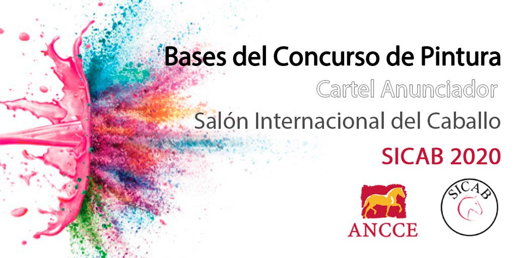 Si eres artista y pintas bien, ya puedes ponerte manos a la obra para presentarte al concurso de pintura del cartel anunciador de SICAB 2020 de <a href="/anccepre/">ANCCE</a>
➡️ ancce.es/1859
#Concurso #Pintura #arte
#CaballoEspañol #CaballosPRE #PRE #Horses #PuraRazaEspañola #SICAB20