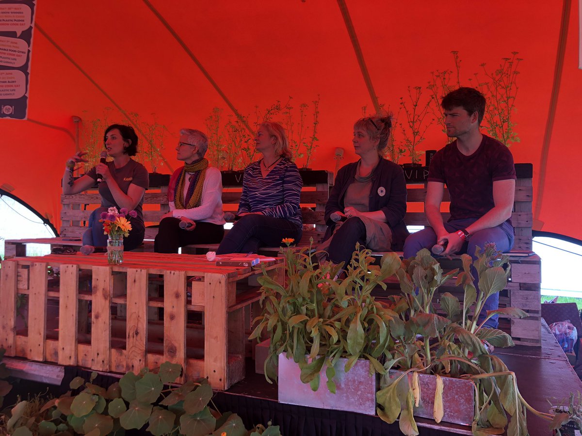 giyireland's tweet photo. Local food global impact panel discussion is just beginning in the #FoodMatters tent here at @bloominthepark #bloom2019 https://t.co/N2dT8eBLnv
