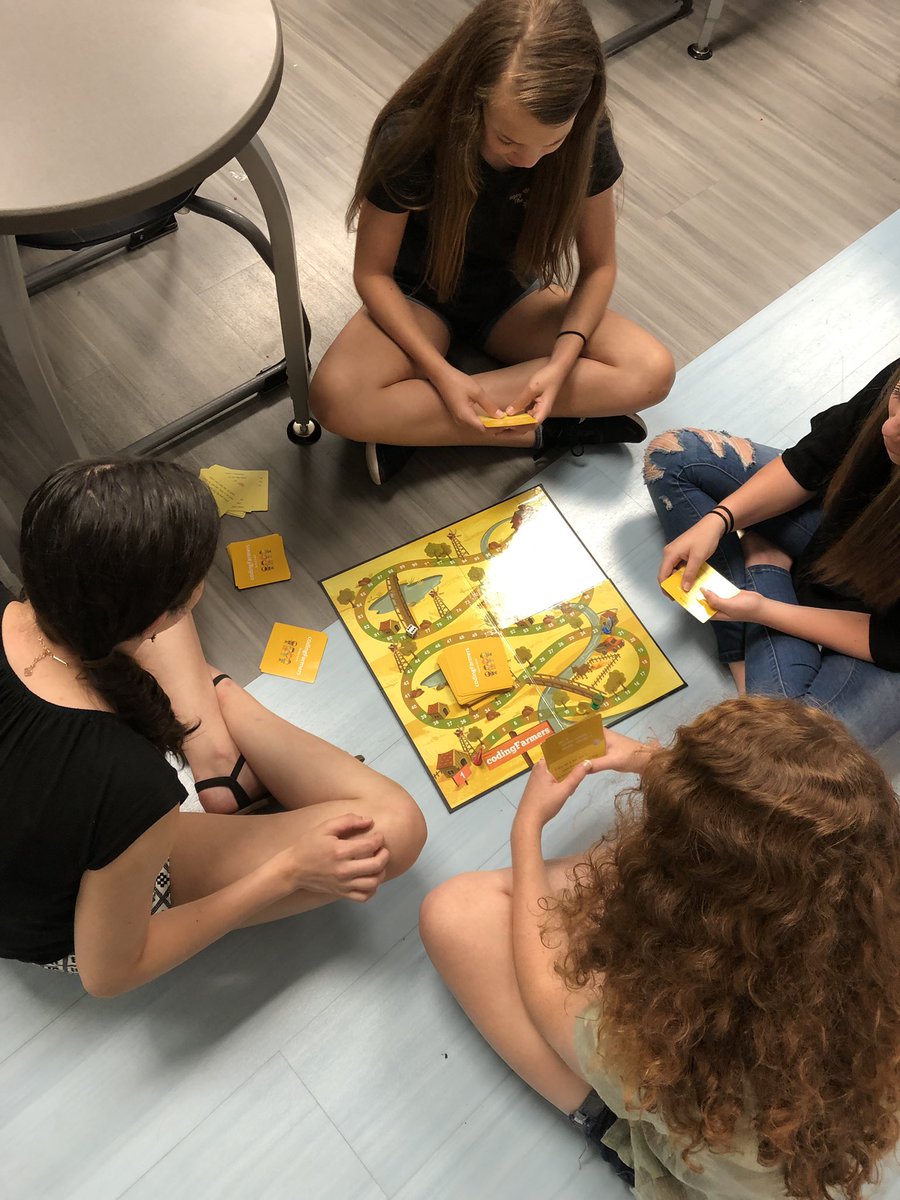 MrLockridge's tweet photo. #codingfarmers with my 8th graders! They are loving it! @DarcyGrimesNC @Stanley_Middle https://t.co/WW1L7b3mOv