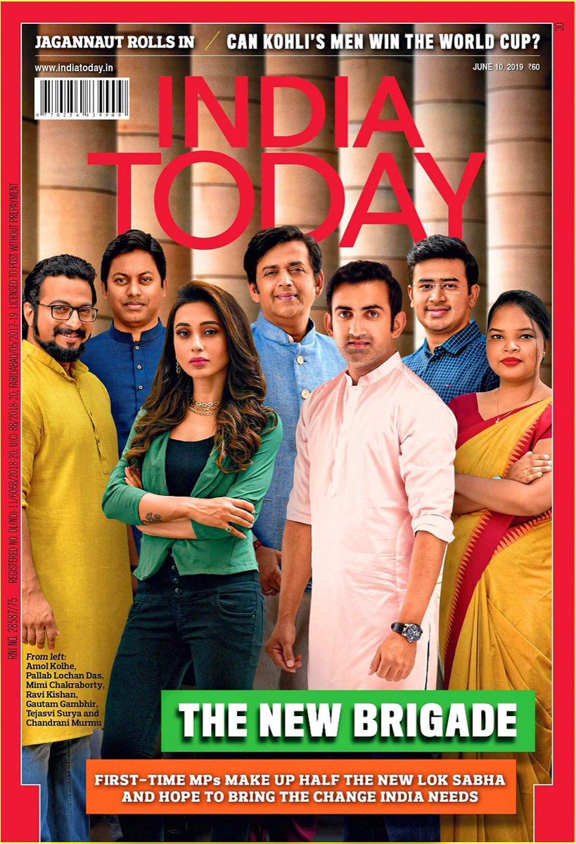 SISE_IN's tweet photo. Proud of our very own #MP @mimichakraborty for her first cover photo on @IndiaToday 

She has put behind every bit at a young age to deserve this recognition across #India https://t.co/UlqeoVW2Q9