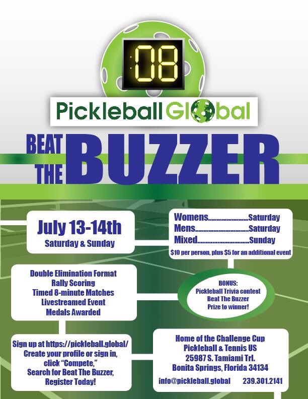 PickleballGlob1's tweet image. Thank you to HUDEF for sponsoring our Summer Beat the Buzzer tournament! Sign up today limited amount of teams allowed in each division.  Don't miss out on the most fun event of the summer!