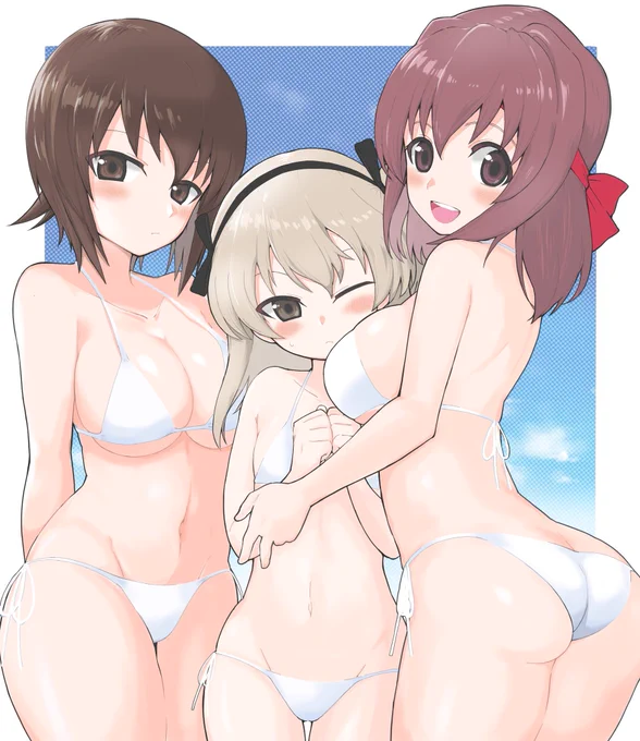 いつぞやのワンドロで欲張って全く間に合わずじっくり描いたやつですお題、まほ   妙子   大学選抜 