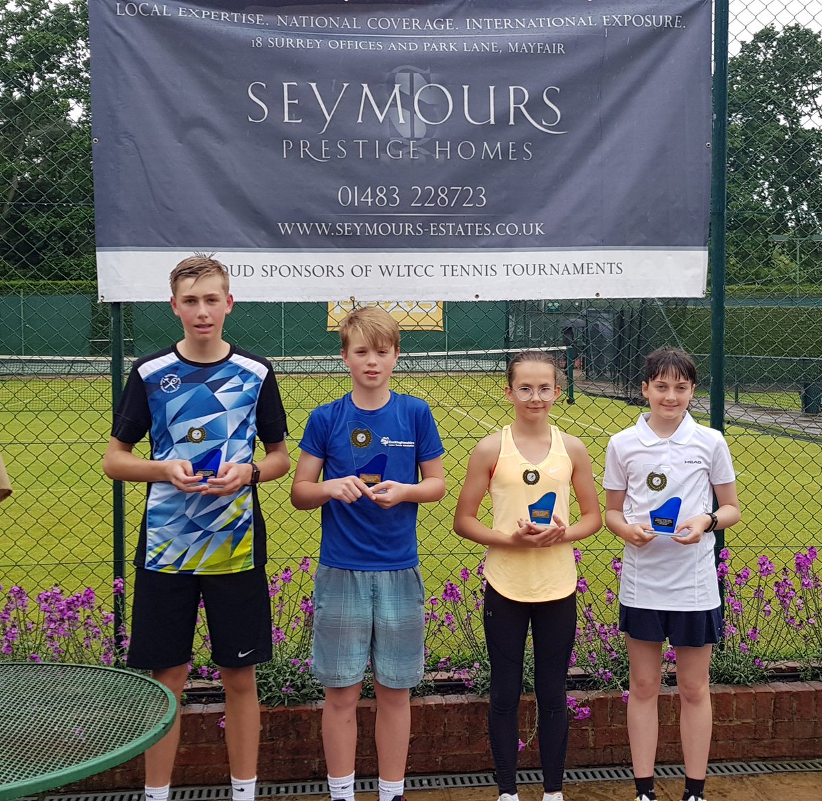 WokingLTCC's tweet image. Two more fantastic days of action at the @lta #Woking #Whitsun #Fast4 Tournament Sponsored by @seymours_estate as the Club welcomed Franco Orlando, Partner at Seymours &amp;amp; Andrew Kirby, Club President to award the finalists 👍😃🏆🎉 Full results..... lta.tournamentsoftware.com/sport/winners.…