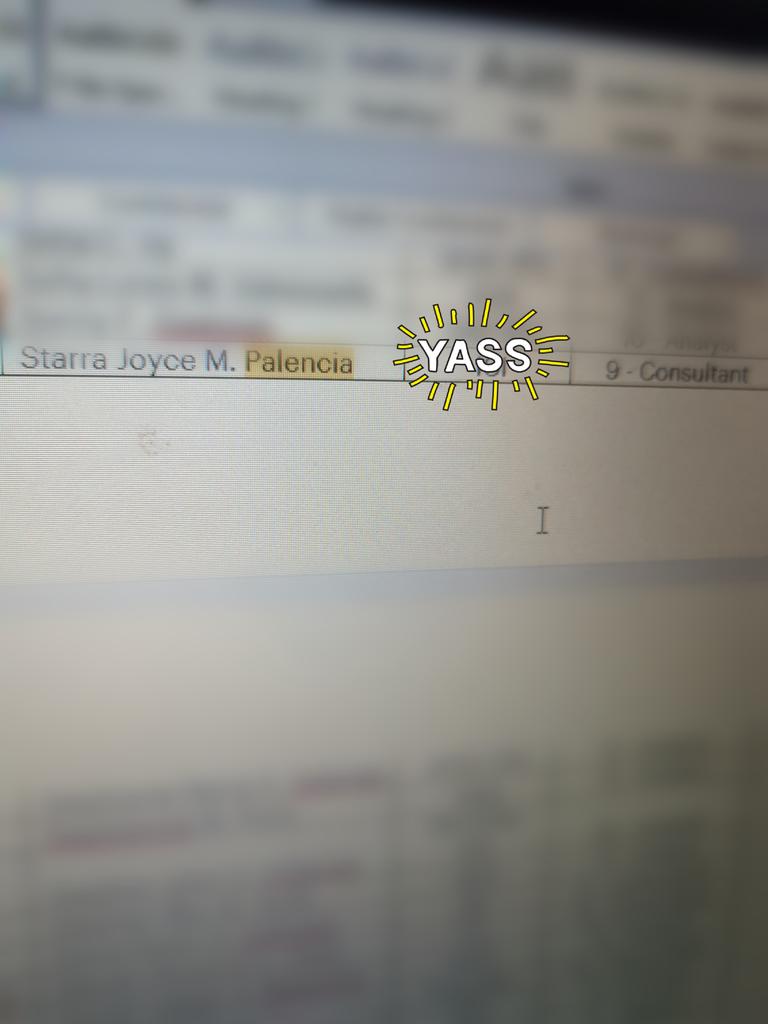 tarrahpot's tweet photo. cn't thank enuf to all my leads especially @urliegarcia (baka magtampo😬) for da halp. 😎
#morestress
#moreOT https://t.co/HvRUZAWeGr