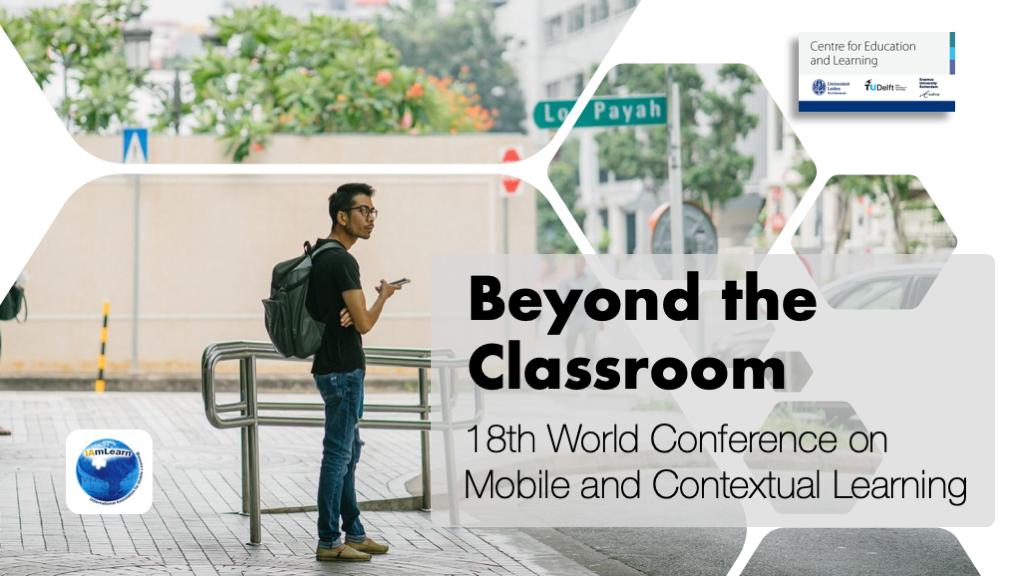 #mobile #learning beyond the #classroom! Meet the experts at the #mlearn19 international symposium on #seamlesslearning 16-18 September 2019 in Delft, the Netherlands. bit.ly/2IrvRsb @LDECEL