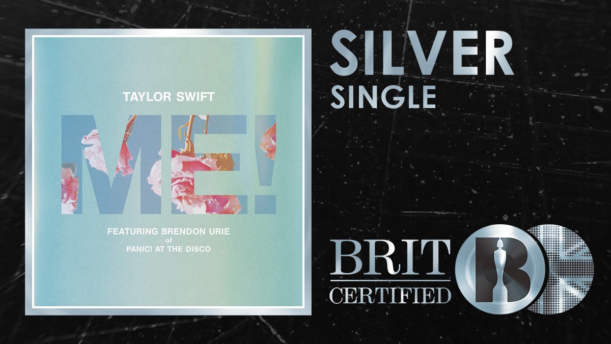 BRITs's tweet photo. ✨ You can't spell "AWESOME" without @taylorswift13 and @brendonurie's #BRITcertified single 'ME!' 🇬🇧💿 https://t.co/6bc4hFpF8Z