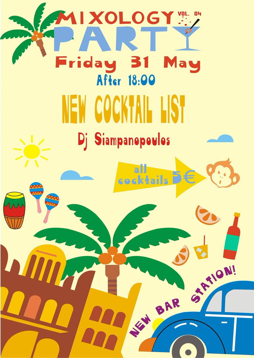 TroposEvents's tweet image. FunkyMonkey Mixology Perty! Παρουσιαση τηε νεας λιστας με cocktails αποψε στην Κοζάνη! 
#TroposLife #UltraLife