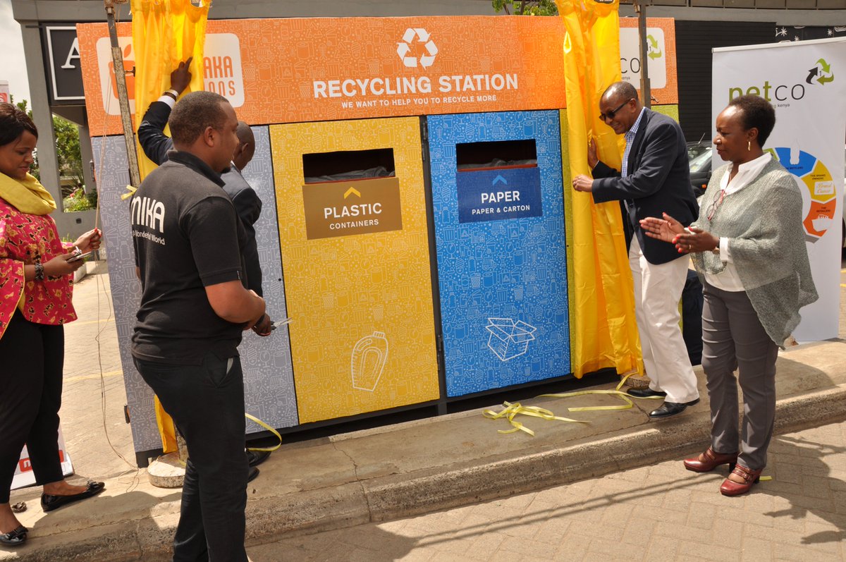 PAKPROKenya's tweet photo. Today, in partnership with @naivas_kenya and @capitalcentremall we launched our drop off sites where you can return your recyclables. Remember #Do1ThingRecycle https://t.co/Q982ornMK6