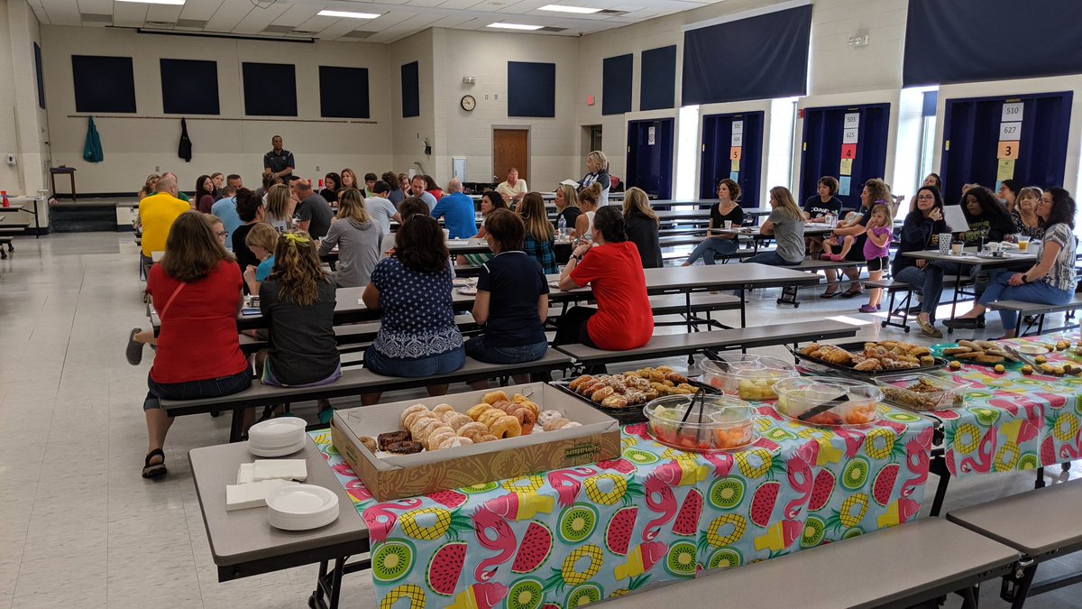 Wait, school is over what's going on here? One last teacher meeting to close out the year! #cfmsstaff #cfmspride