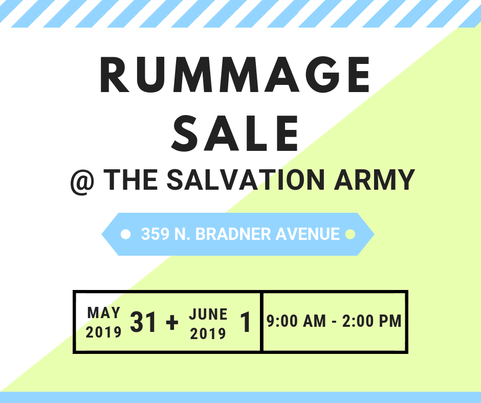 SalArmyMarion's tweet photo. Our Rummage Sale has kicked off! We have a wide selection of clothing, furniture, electronics, and other household items. Come check it out before it's gone! https://t.co/oXL2qRpehi