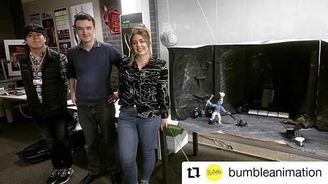 AnimationUoS's tweet photo. #Repost @bumbleanimation
• • • • • •
We had a great night last night for the first day of the Salford Degree Show!
If you want to come down and see the film and all the props for yourself then the show runs from now until the 7th of June from 10 till 3 (12 till 4 on the … https://t.co/loc6AIjHuF