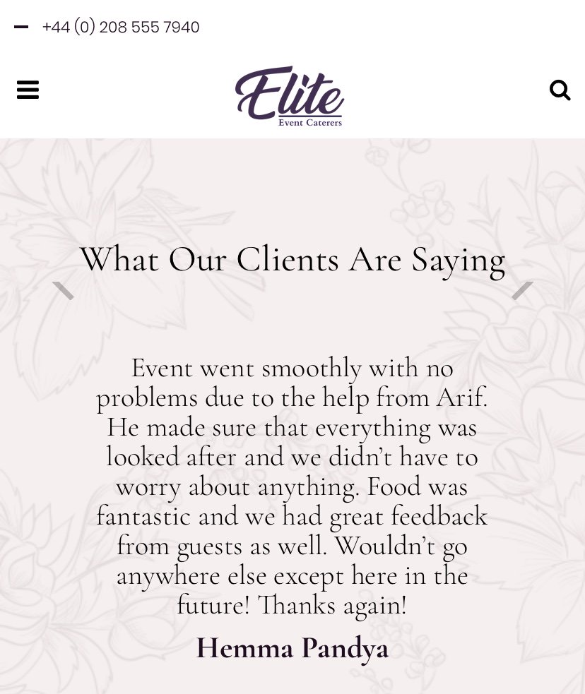 InfoEliteEvent's tweet image. What our clients are saying...

We talk about what we do, of course... but sometimes our customers say it all.

#asiancatering #eventplanning #food #eliteeventcaterers #instafoodgram #event #wedding #weddingreception #asianbridal #walima #corporateevents