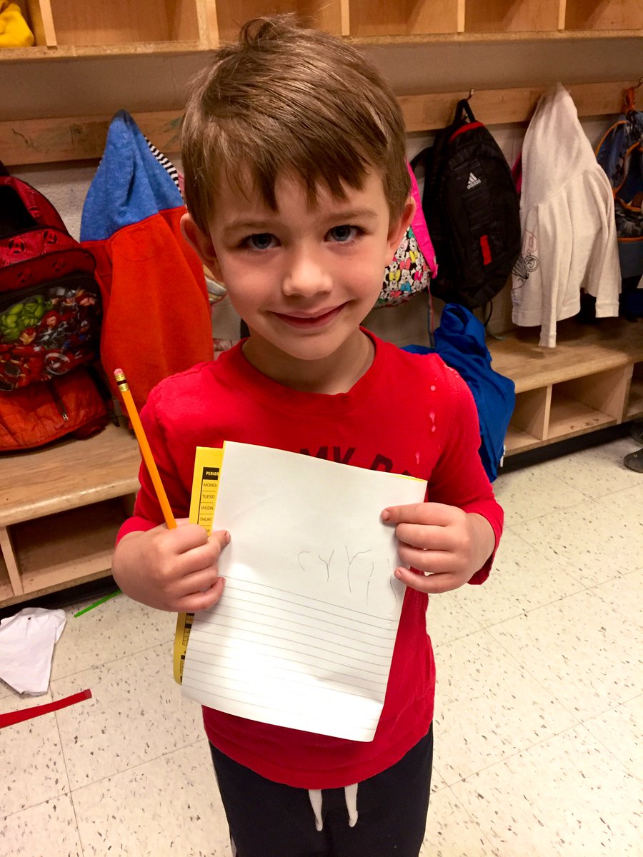 KPCkinders1's tweet photo. This Year 1 friend just wrote his name all by himself! 😃 https://t.co/6bMzxHSipW