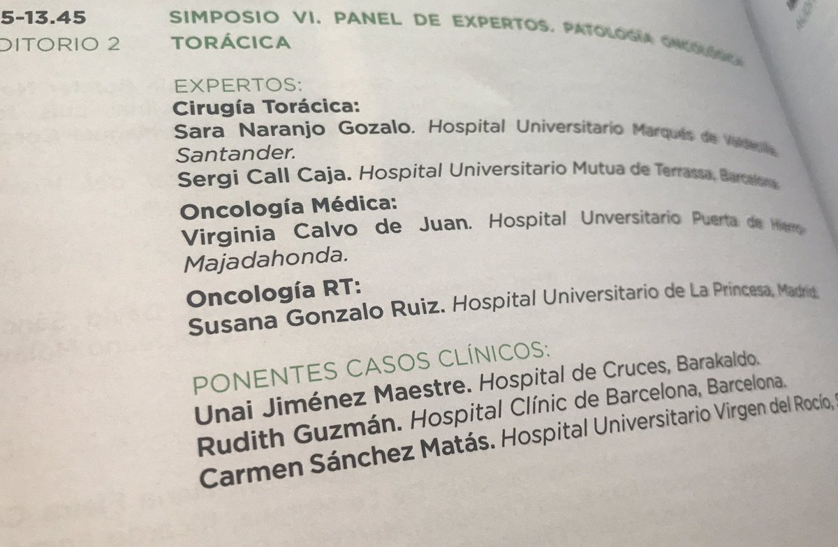 aiblancoo's tweet photo. Congreso Nacional SECT 2019
Panel de expertos. Brillante exposición de la Dra Sánchez Matás @NeumoHUVR #SECT2019 https://t.co/EY7kLSBKZg