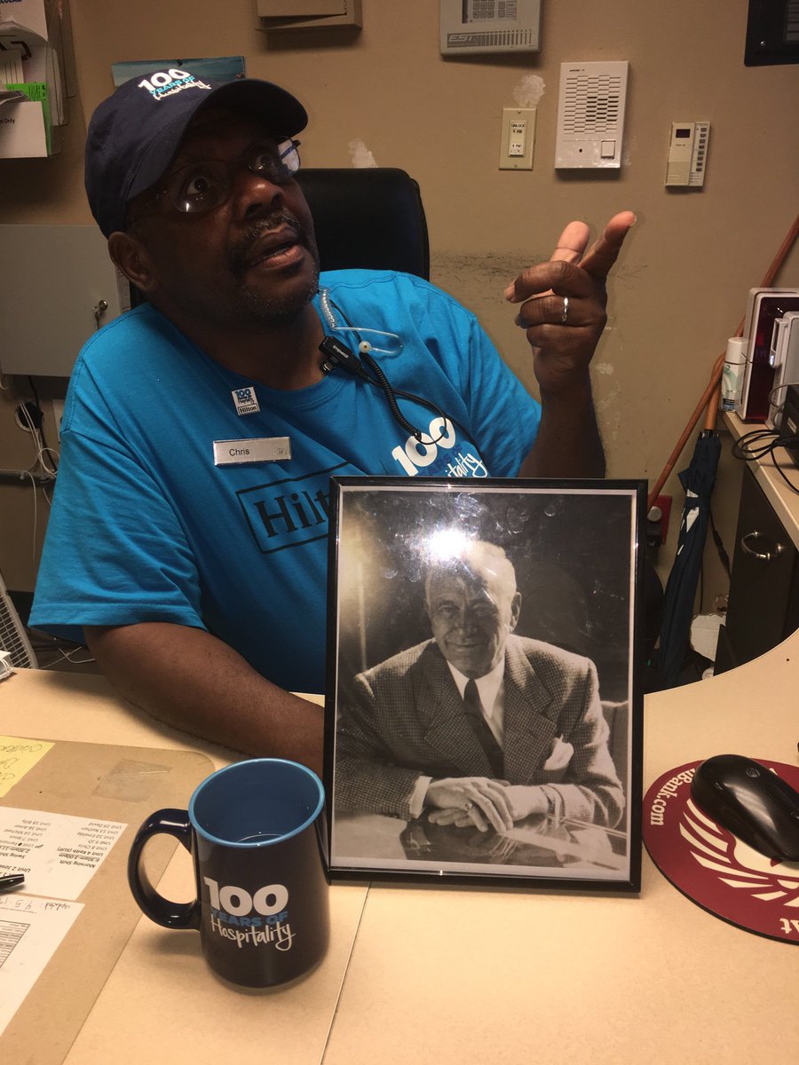 Diverseman2020's tweet photo. Good morning 🤠 having coffee with a special at the #HiltonAustin as we celebrate #100YearsOfHospitality today #Hilton100 #WeAreHilton @HiltonNewsroom https://t.co/dOtUYiyJHR