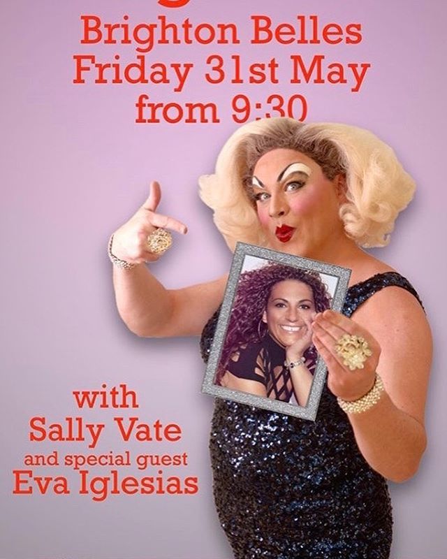 Don’t miss our Brighton Belle this evening the fabulous Sally Vate joined by special guest Eva Iglesias #brighton #legends #legendsbrighton #legends #sallyvate #evaiglesias #britainsgottalent #contestant #goldenhandbags #votes #friday #weekend #cabaret bit.ly/2Wzstlw