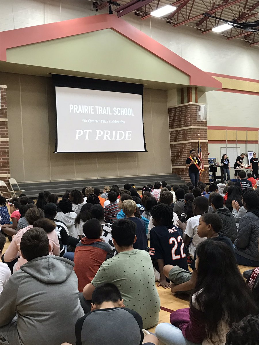 Last day of school! Finishing up with your 4th quarter PBIS assembly! #d56achieves #ptpride