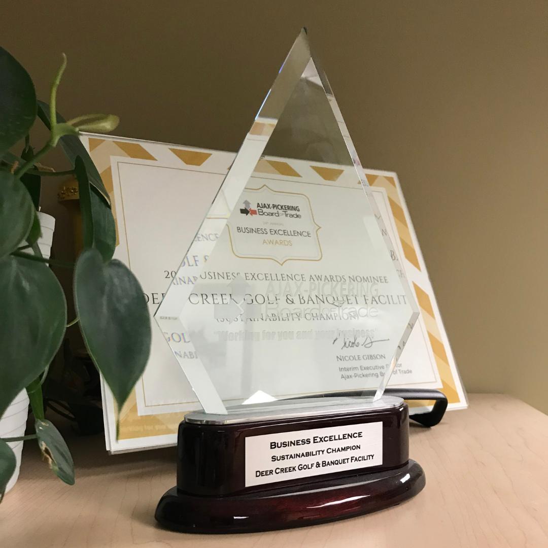 APBoardofTrade's tweet photo. #DidYouKnow we celebrate our 25th annual Business Excellence Awards in 2019. 

Email photos of your #BEA trophies and experiences to spaterson@apboardoftrade.com. 

Here is Deer Creek's 2019 #SustainabilityChampion Award!

#APBOT #APBOTbea #membershipmatters #business https://t.co/9hbRFjmPAa