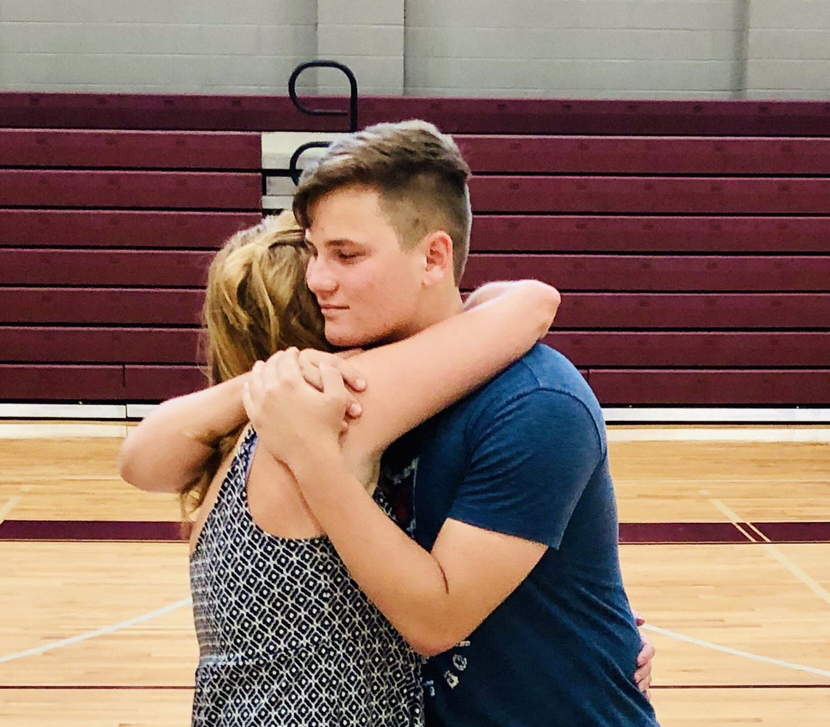 SSMS_NurseReed's tweet photo. He opened two brand new schools with me, yelled “that’s my mom in the hallways”, and stopped by often just to give me a sweet hug. The past two years were some of my best just because I got to be his mom and school nurse. Love you, bud! ❤️Nurse Reed (Mom) #SSMSyr2 #IamDSISD https://t.co/v8z5Kg9zCn