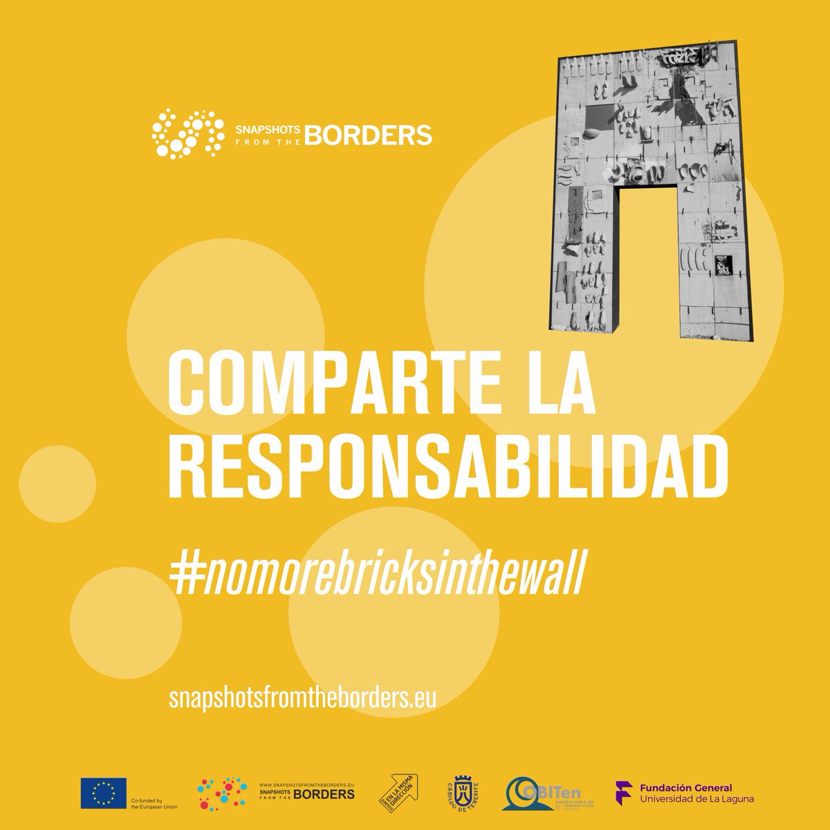 juntasenlamisma's tweet photo. El proyecto "Snapshots From The Borders" une las voces de territorios fronterizos europeos para recordar que todas las instituciones, nacionales y europeas, tienen que cumplir con sus responsabilidades en materia migratoria.
#snapshots #nomorebricksinthewall #shareresponsability https://t.co/87lpsEYcP1