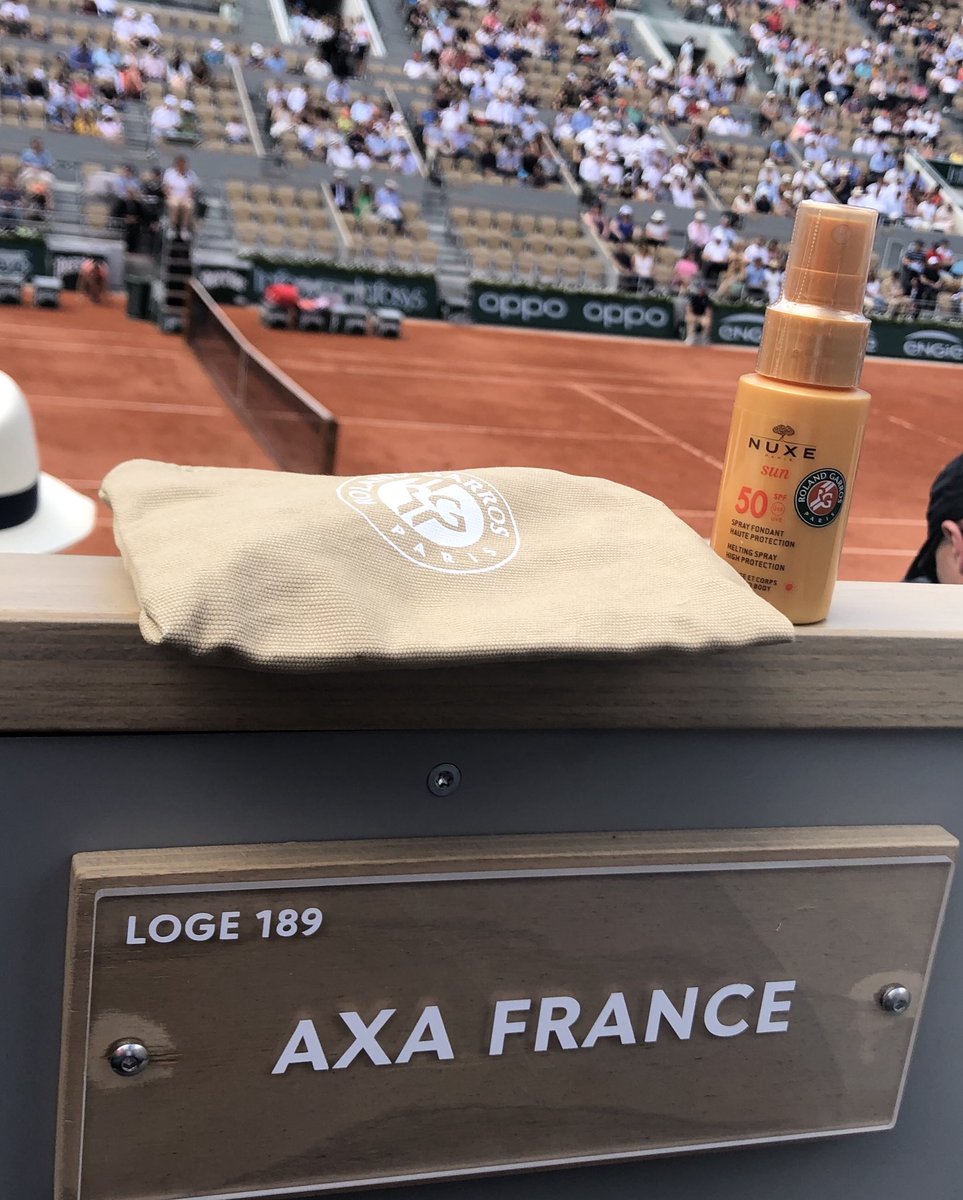 What a beautiful day with our partner #Uber #proudtobeAXA #RolandGarros2019