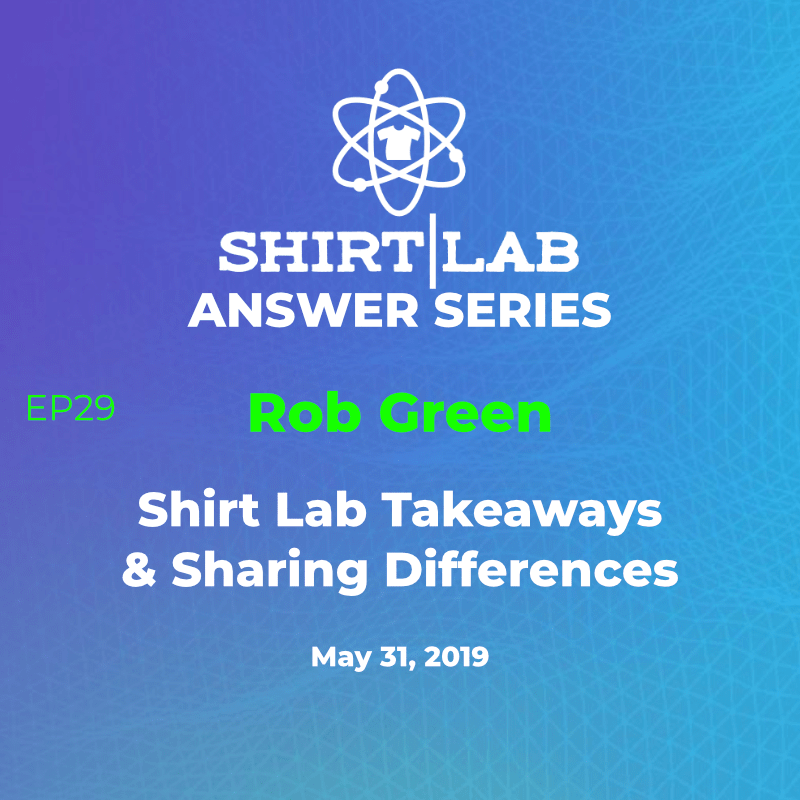 New Shirt Lab Podcast!  Hear Rob Green with Shirt Folk give his take on the Washington DC event - buff.ly/2W4WdSW - great chat about generational differences in sharing information!