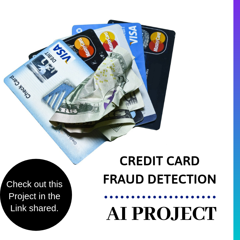 EdYodaHQ's tweet photo. Interested to experience how Artificial Intelligence is being used to detect Credit Card frauds?
Head to our Projects Section to get hands on experience on this and many such practical projects:
https://t.co/f4nMrVbgFY
#AI #CreditCards #AIProjects #ApplicationsofAI #Fintech https://t.co/pD8TR3msRV